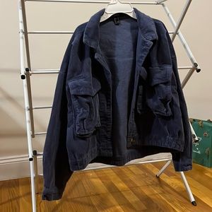 Deep blue corduroy jacket